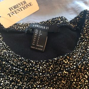 Black dress with Gold Sparkle